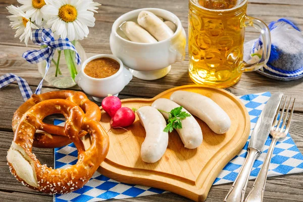 Bayerische Weißwurst — Stockfoto