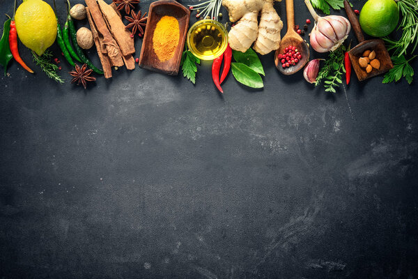 Various herbs and spices