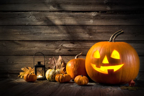 Halloween pompoenen — Stockfoto