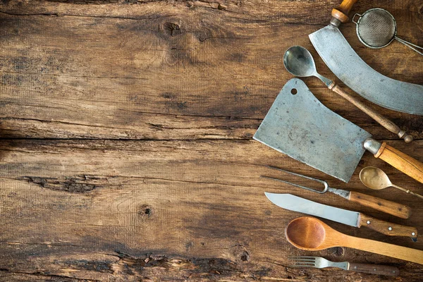 Vintage kitchen utensils — Stock Photo, Image