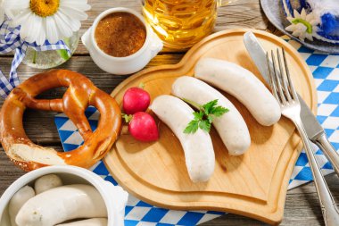 Bavarian veal sausage clipart