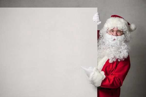 Santa Claus with banner Stock Image