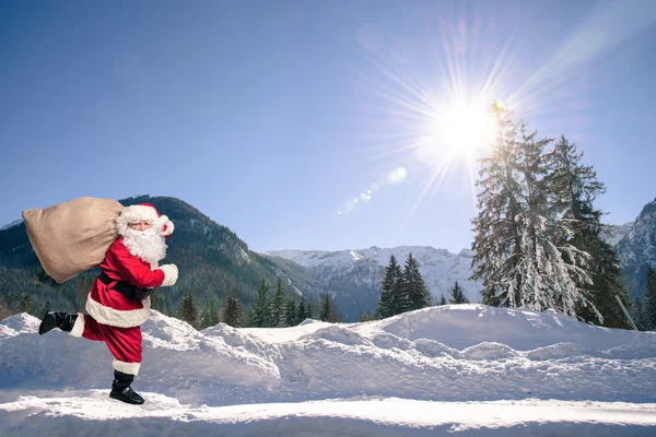 Санта-Клауса біг — стокове фото