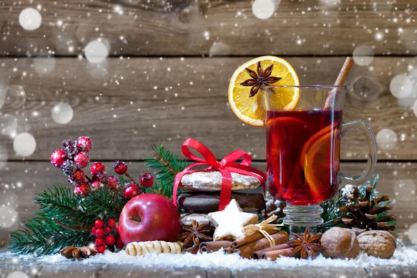 Christmas mulled wine — Stock Photo, Image