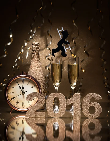 Véspera de ano novo celebração — Fotografia de Stock