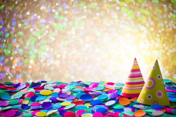 Carnival background with confetti — Stock Photo, Image