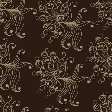 Çiçek süsleme 27 ile Seamless Modeli