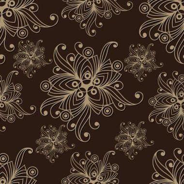 Çiçek süsleme 35 ile Seamless Modeli