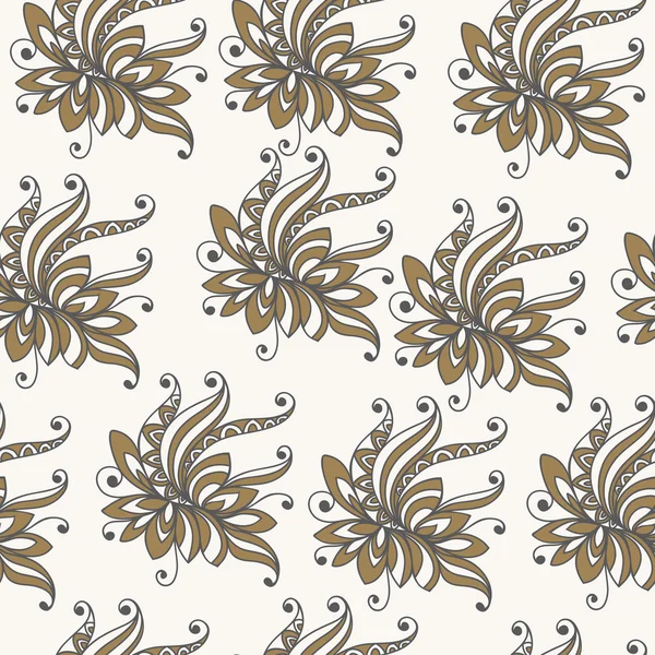 Motif sans couture avec ornement floral 6 — Image vectorielle