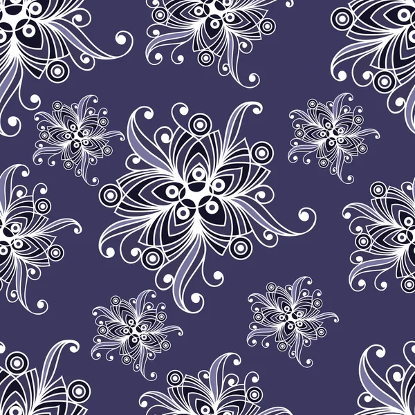 Nahtloses Muster mit floralem Ornament 11 — Stockvektor