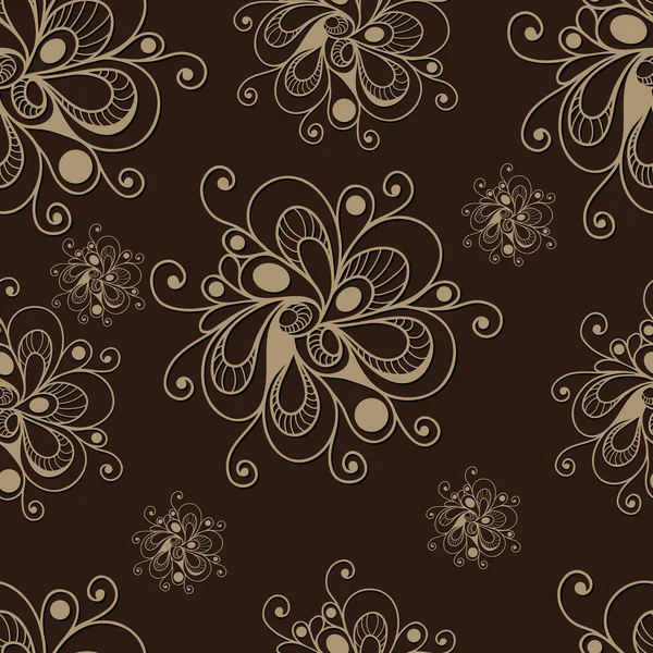 Motif sans couture avec ornement floral 25 — Image vectorielle