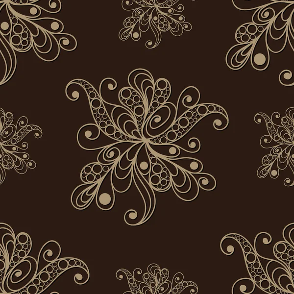 Motif sans couture avec ornement floral 33 — Image vectorielle