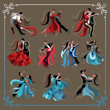 Dans vals ve tango 2 çiftler kümesi