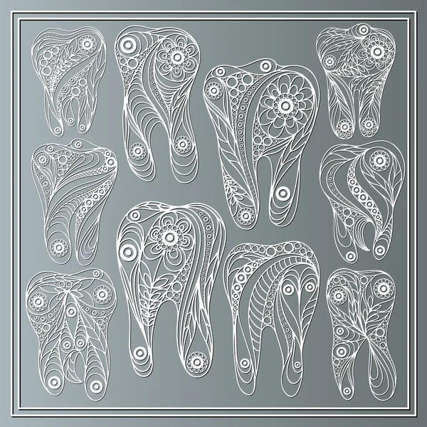 Çiçek tarzı 1 diş kümesi