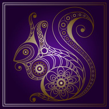 Resimde dantel sincap çiçek tarzı 1 ile