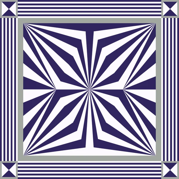기하학적 패턴 14 파란색원활한 질감 또는 배경 — 스톡 벡터