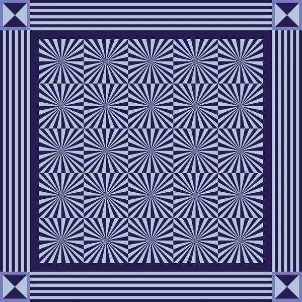 Bezešvá textura nebo pozadí s geometrickými vzory 21 modrá — Stockový vektor