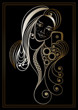 Selfie yapan bir kızın grafiksel illüstrasyonu 10