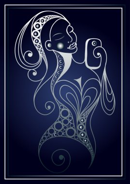 Selfie yapan bir kızın grafiksel illüstrasyonu 13