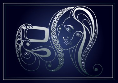 Selfie yapan bir kızın grafiksel illüstrasyonu 18