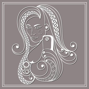 Selfie yapan bir kızın grafiksel illüstrasyonu 29