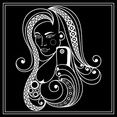 Selfie yapan bir kızın grafiksel illüstrasyonu 9