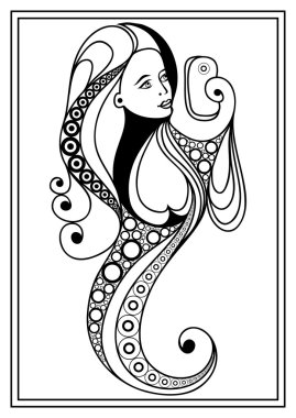 Selfie yapan bir kızın grafiksel illüstrasyonu 12