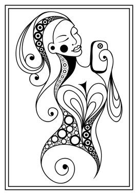 Selfie yapan bir kızın grafiksel illüstrasyonu 13