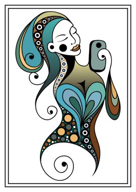 Selfie yapan bir kızın grafiksel illüstrasyonu 33