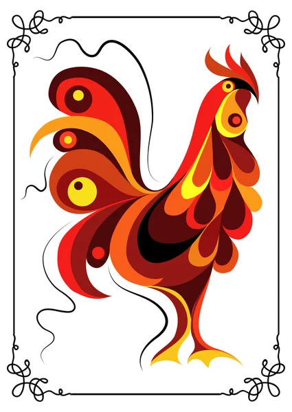 Ilustración gráfica con una polla ardiente 13 — Vector de stock