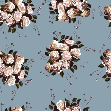 Dikişsiz çiçek desenli 2