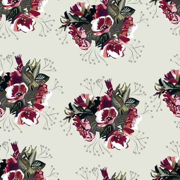 Seamless floral pattern 4 — Stock Vector