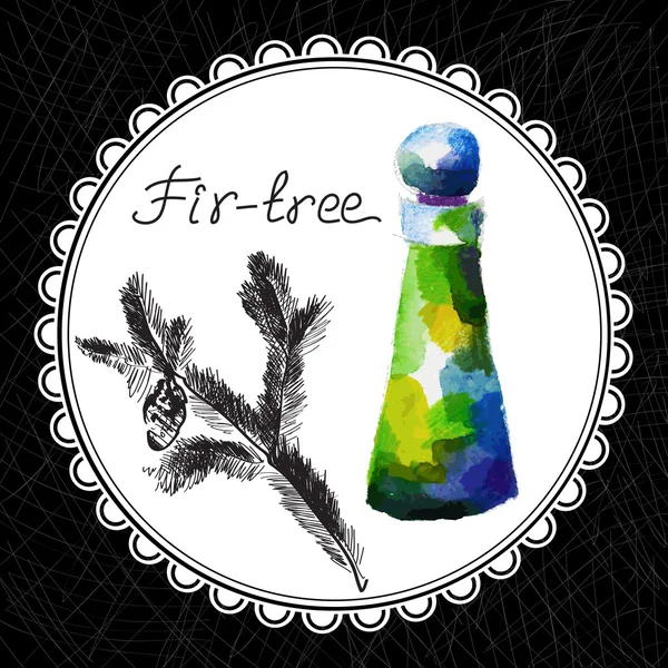 Fir-tree — Stock Vector