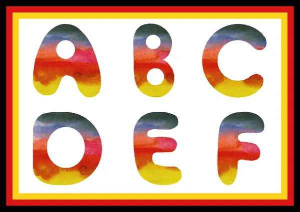 Alman alfabe 1 — Stok Vektör