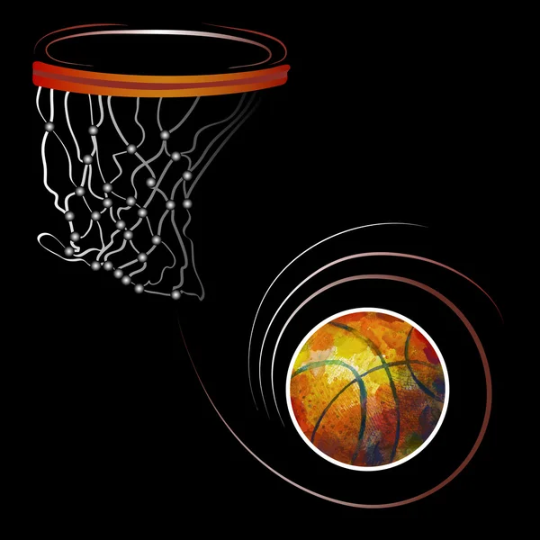 Basketball ball 2 — Stock Vector
