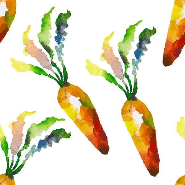 Naadloze patroon met wortel — Stockvector