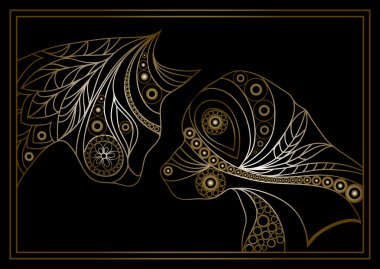 Golden köpek ve kedi