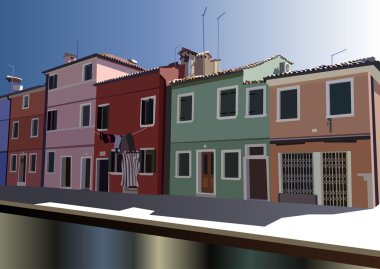 Venedik, Burano, İtalya 9