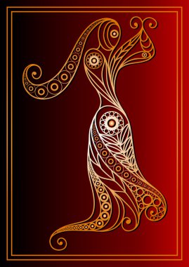 İspanyol kadın Flamenko 4 dans