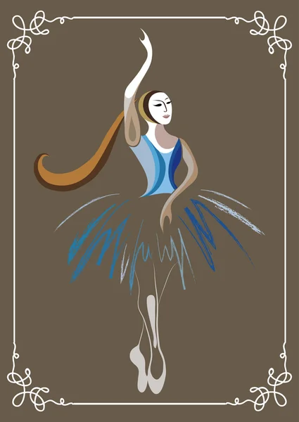 Танцующая балерина 11 — стоковый вектор