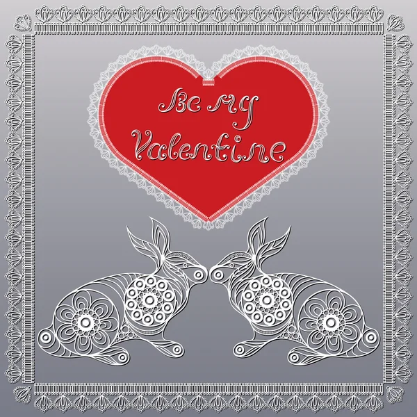 Greeting card with heart 9 — Διανυσματικό Αρχείο