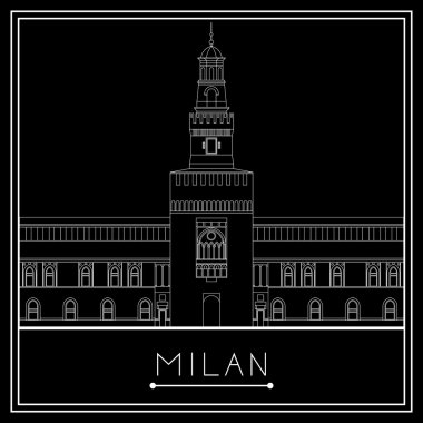 Milan, vektör (illüstrasyon)