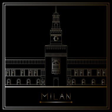 Milan, vektör (illüstrasyon)