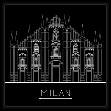 Milan, vektör (illüstrasyon)