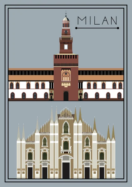 Milan, vektör (illüstrasyon)