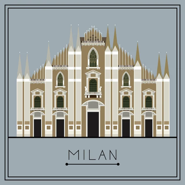 Milan, vektör (illüstrasyon)