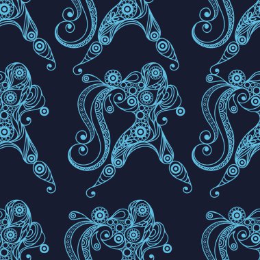 Zodyak 10 işareti olan kusursuz bir doku.