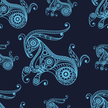 Zodyak 12 işaretli kusursuz bir doku.