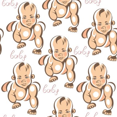 Küçük çocuk 19 ile Seamless Modeli