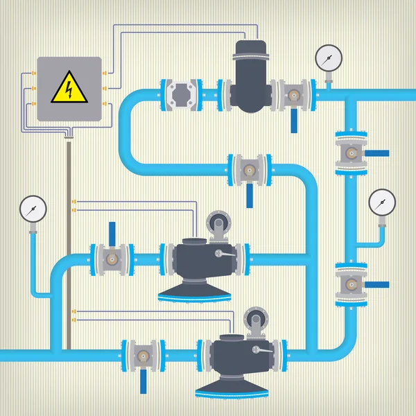 Infographic scheme with liquid, water tank. Vector — Stock Illustration Infographic scheme with liquid, water tank. Vector Vector Graphics